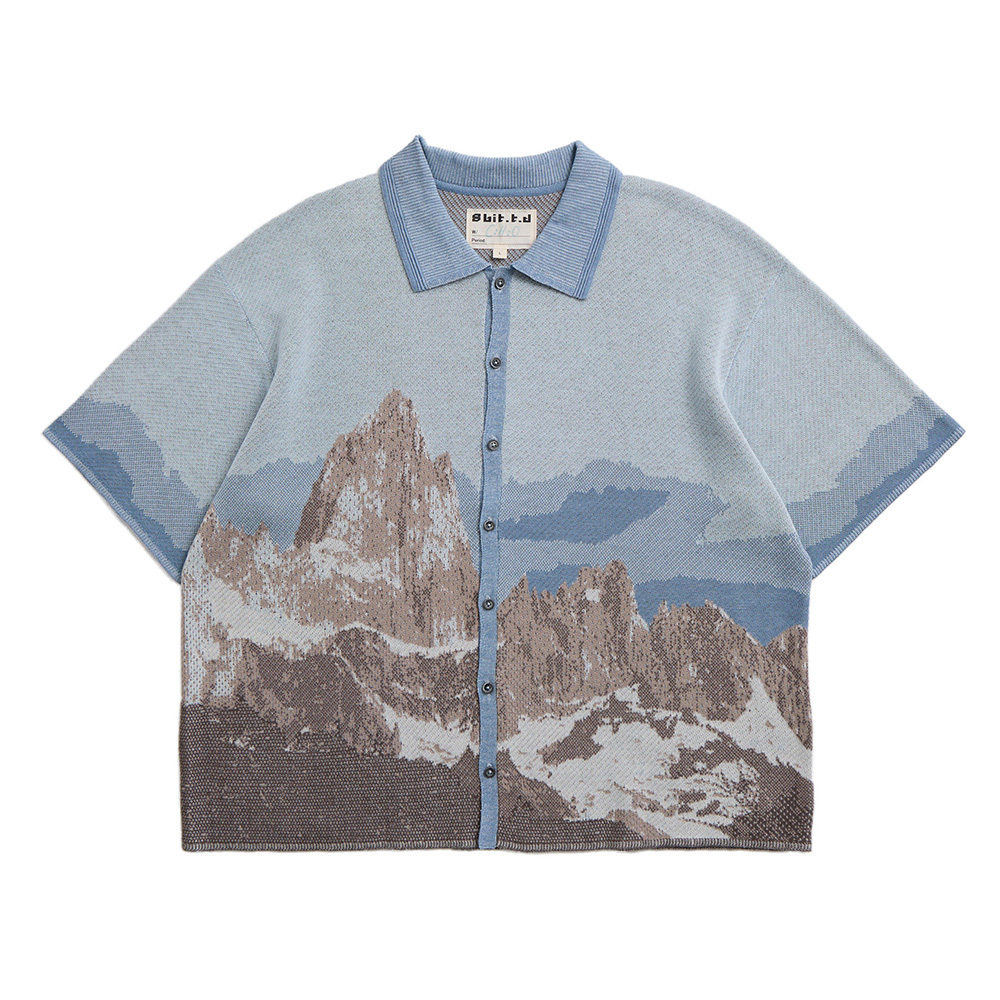 費茲羅伊峰 短袖開襟襯衫