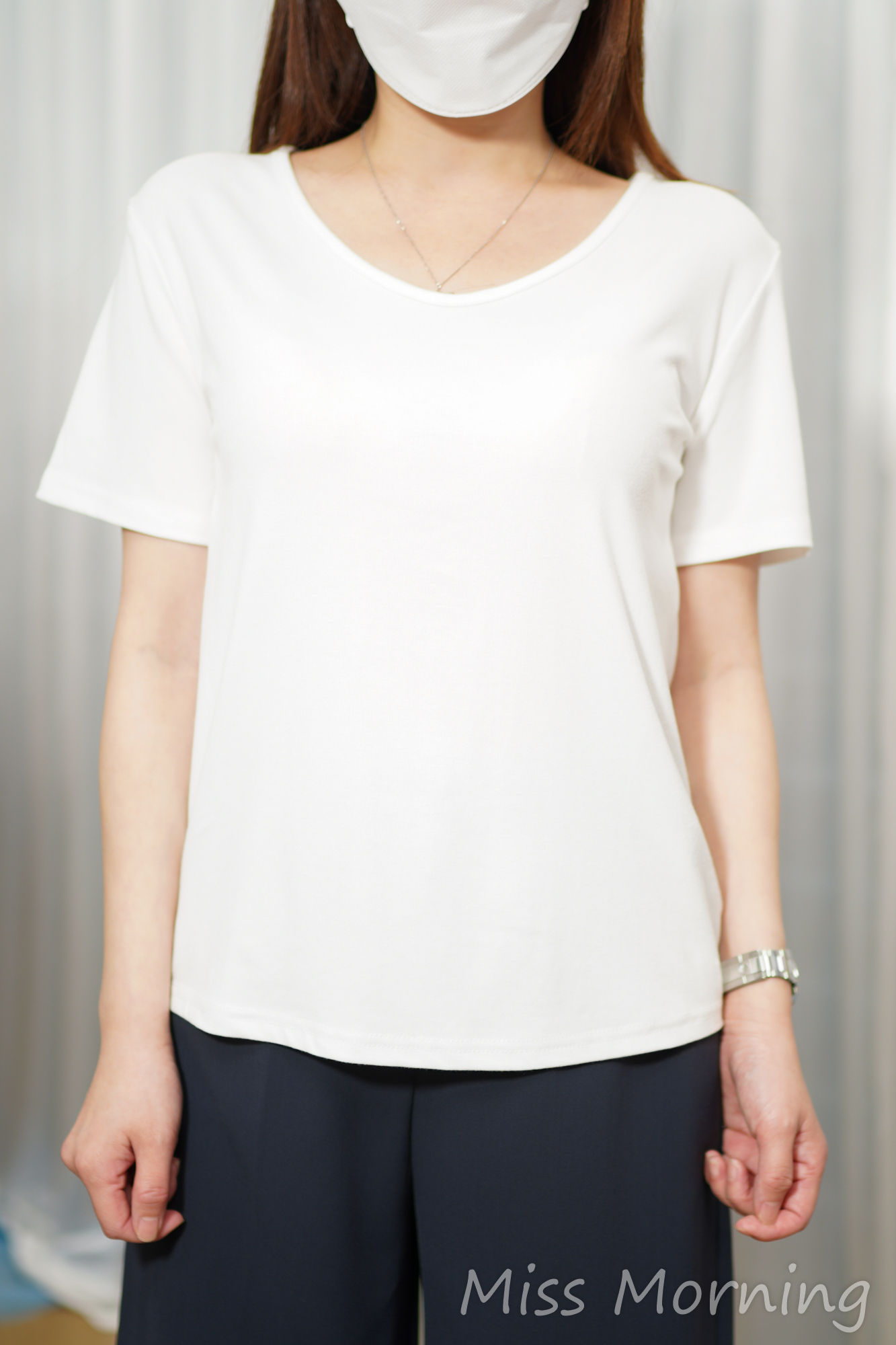 V領靚棉簡約款上衣(15095)