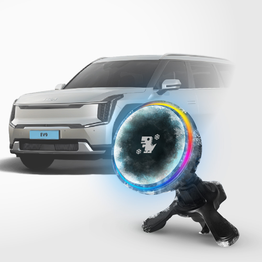 KIA EV9系列｜XILLA黑鏡冰核智充手機架