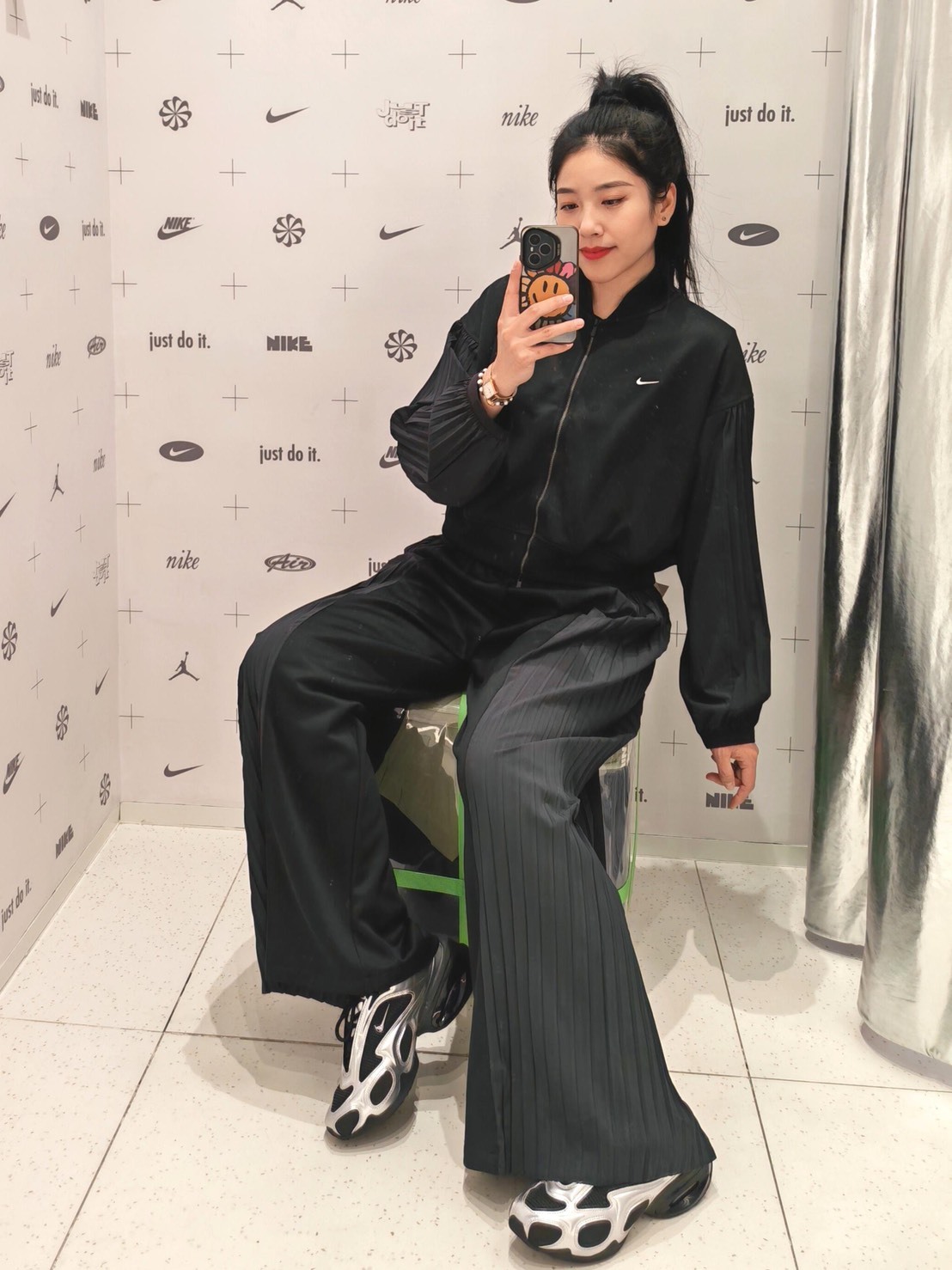 【預購】Nike Swoosh Sportswear 百褶 外套 打摺 長褲 女款 IQ0437-010 IM7460-010