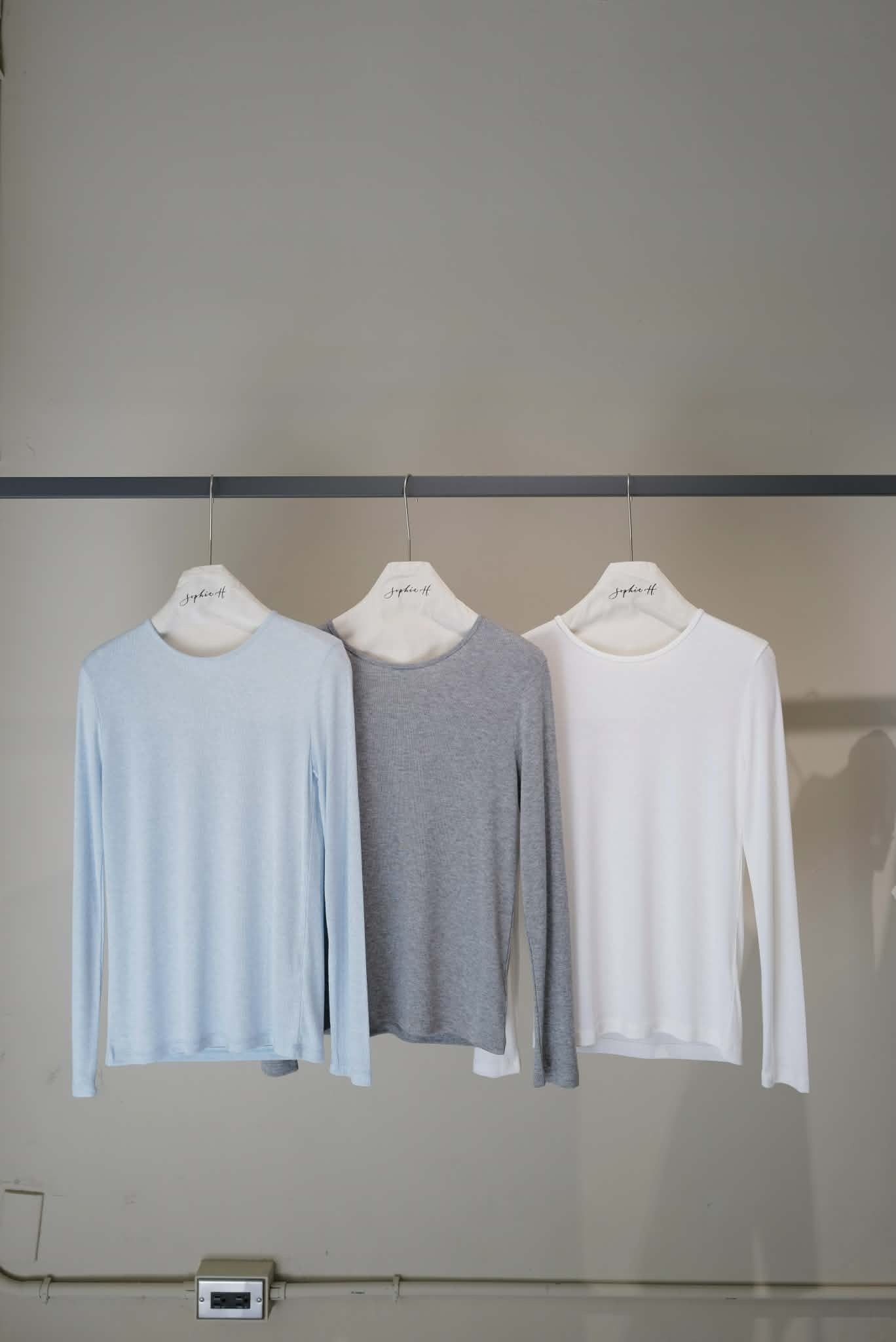 PA24 超親膚天絲細坑條長袖T