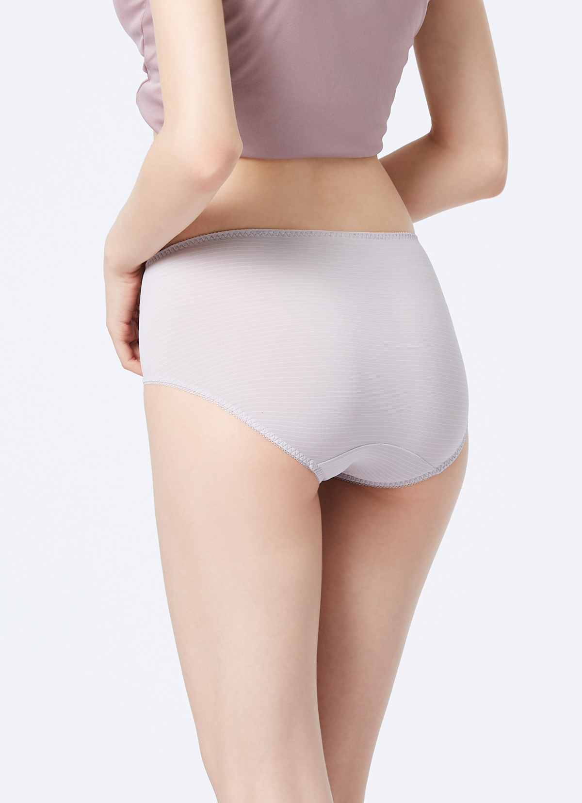 【Ionic+Pro】美國銀纖維抗菌淨味女內褲-2621WP-銀河灰