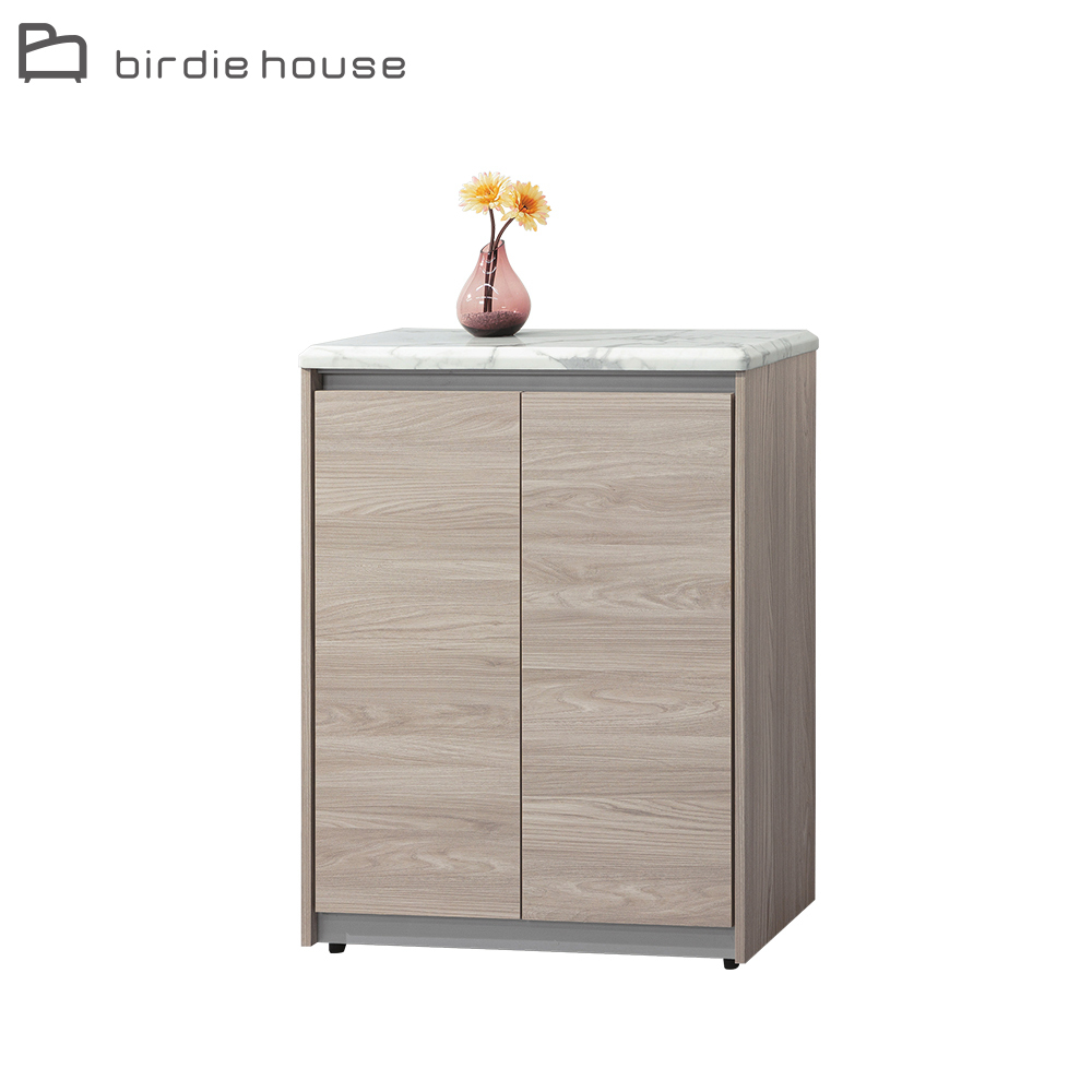 柏蒂家居-拉赫曼2.7尺仿石面二門收納鞋櫃