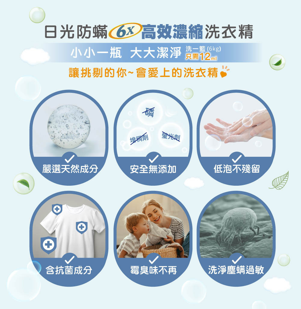 防蟎除臭濃縮洗衣精