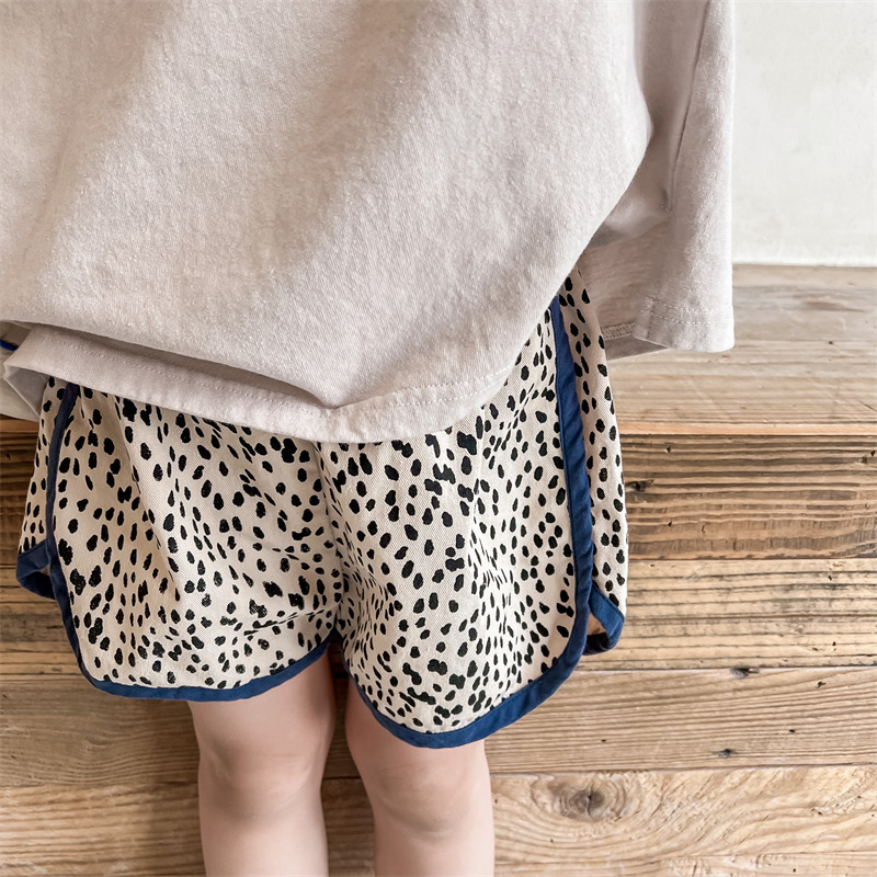 撞色豹紋 短褲