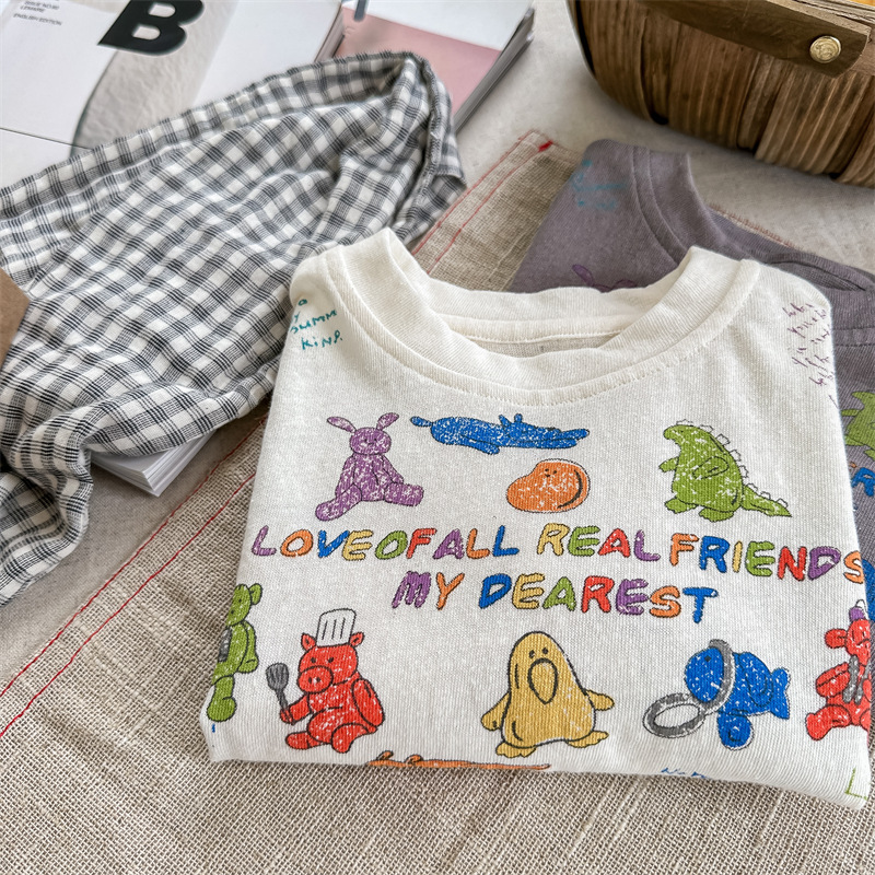 彩色恐龍 短袖上衣