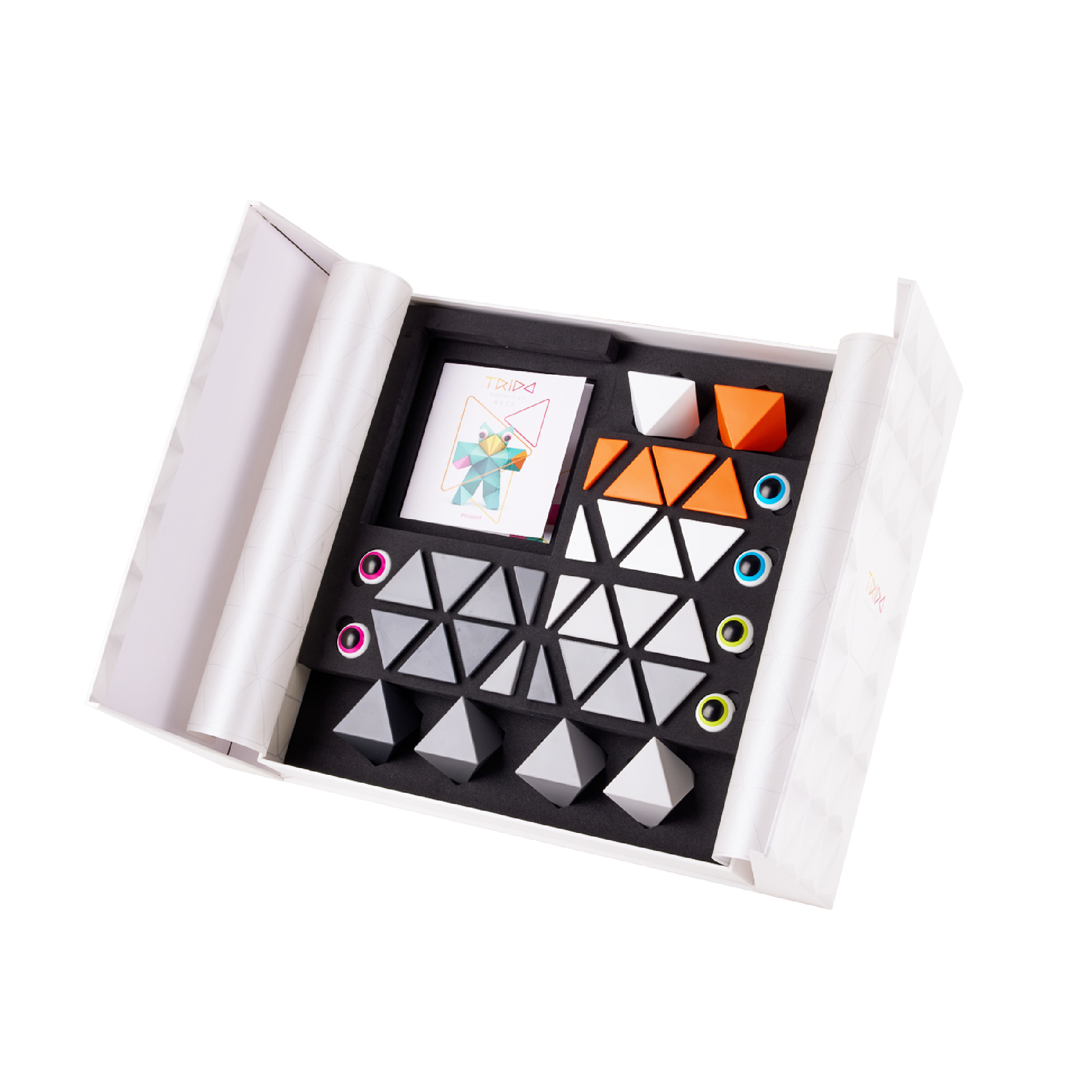 Trido 磁力積木 高階組 36PCS - 白銀時代(Greyscale)