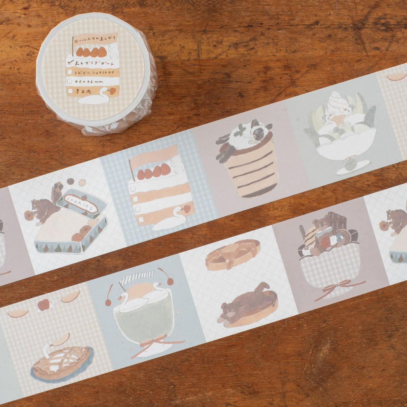 方形 捲式便利貼 | トビマツショウイチロウ「方形甜點」 / 手紙社 / JAPAN