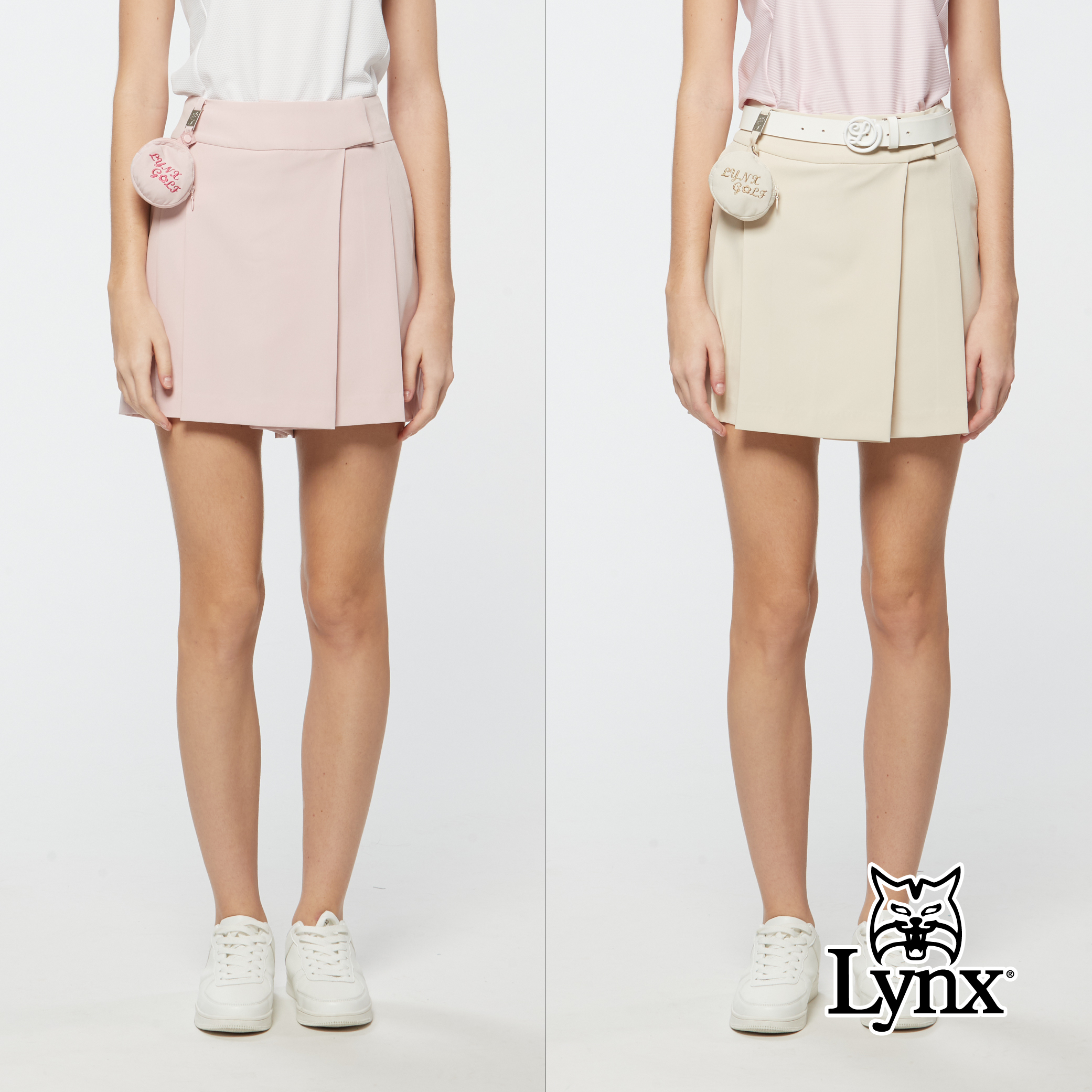 女款吸濕排汗彈性百褶高爾夫褲裙