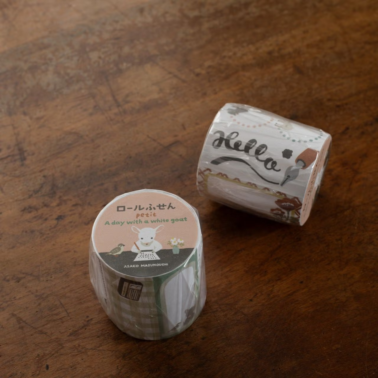 迷你 捲式便利貼 | 升ノ內朝子「A day with a white goat」 / 手紙社 / JAPAN