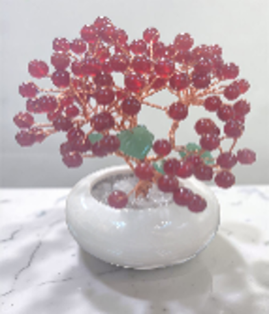 0311PA01-PAT姐健康養生-【獨家】大願望子紅瑪瑙樹全人手製造尺寸(mm): 80(長)x80(闊)x120(高)（A1）