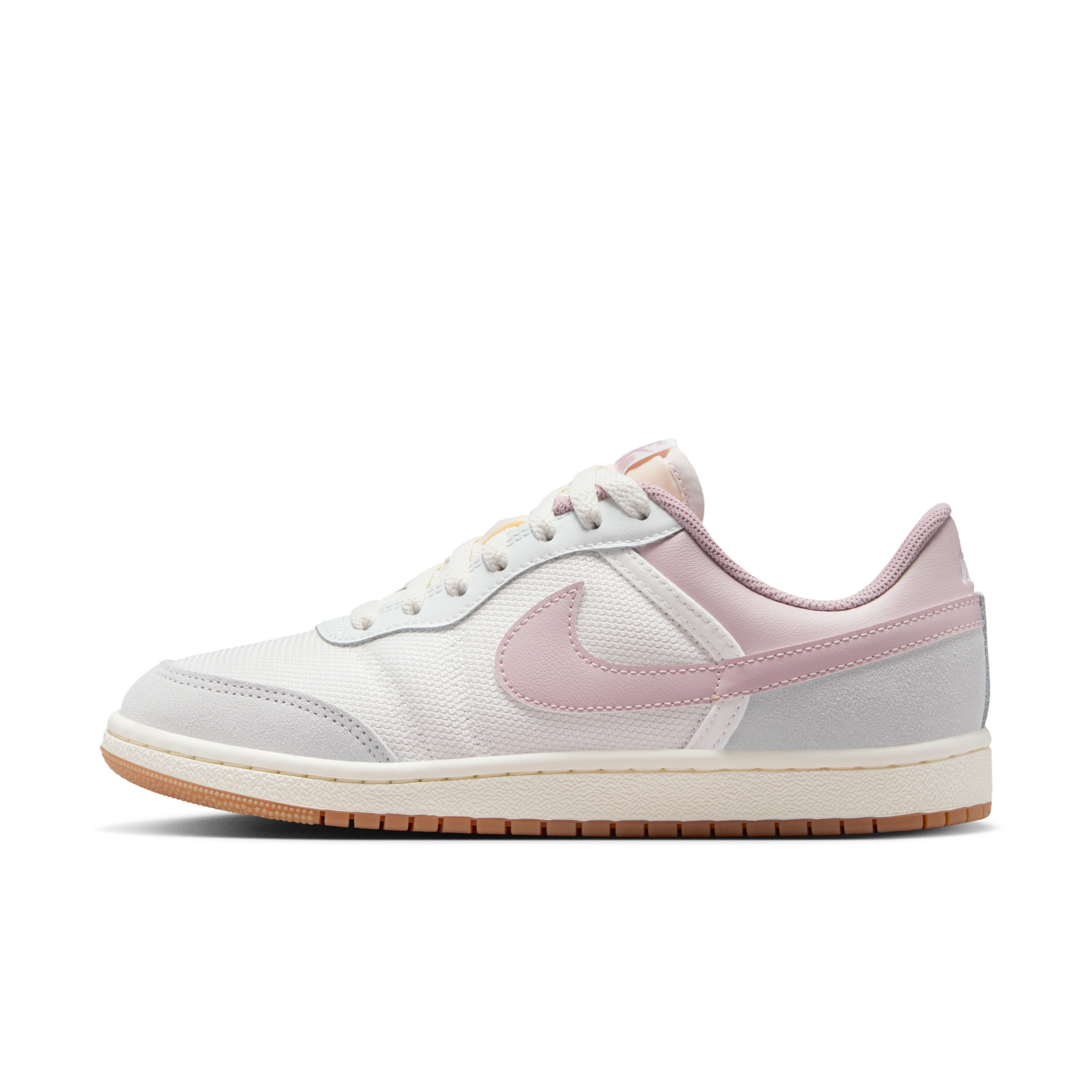 女鞋 NIKE W AIR JORDAN SKYLINE LOW 白粉灰 網布 麂皮 緩震 復古 運動鞋【IQ0704-100】