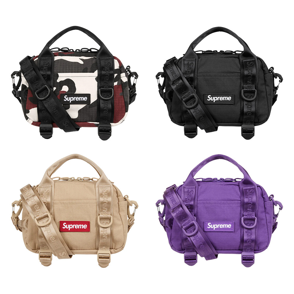 Supreme 26SS Mini Duffle Bag 迷你旅行包 防水 Cordura 抗撕裂 黑/卡其/紫色/紅迷彩 SS26B6