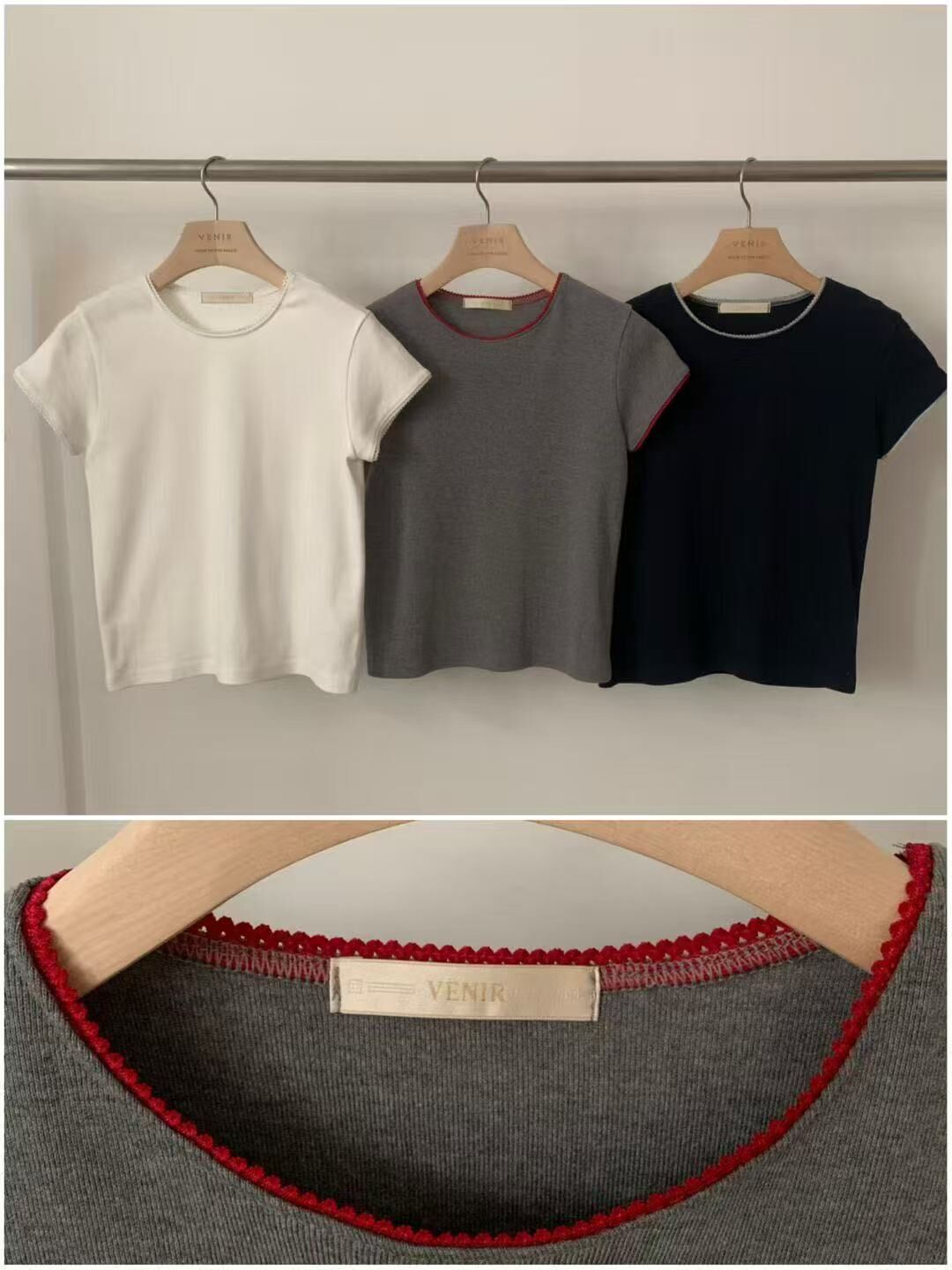 VE2612 mini lace Tee