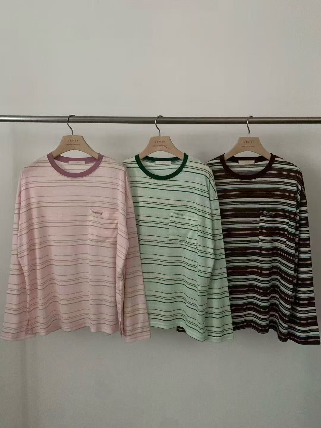 VE2614 Long sleeve stripe tee