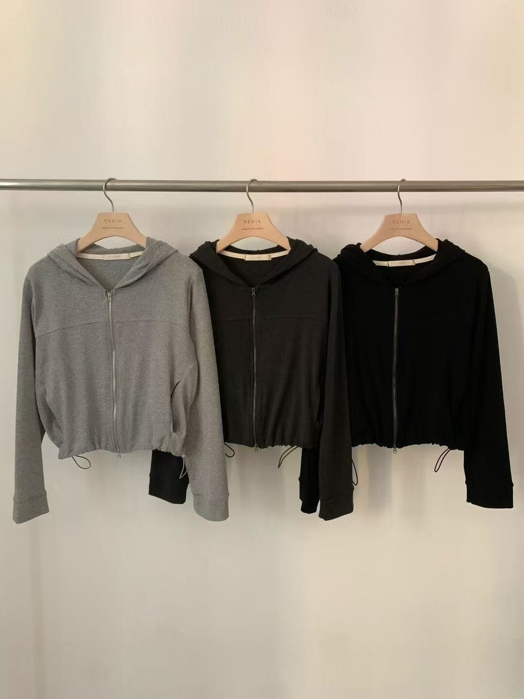 VE2615 Spring hoodie zip-up