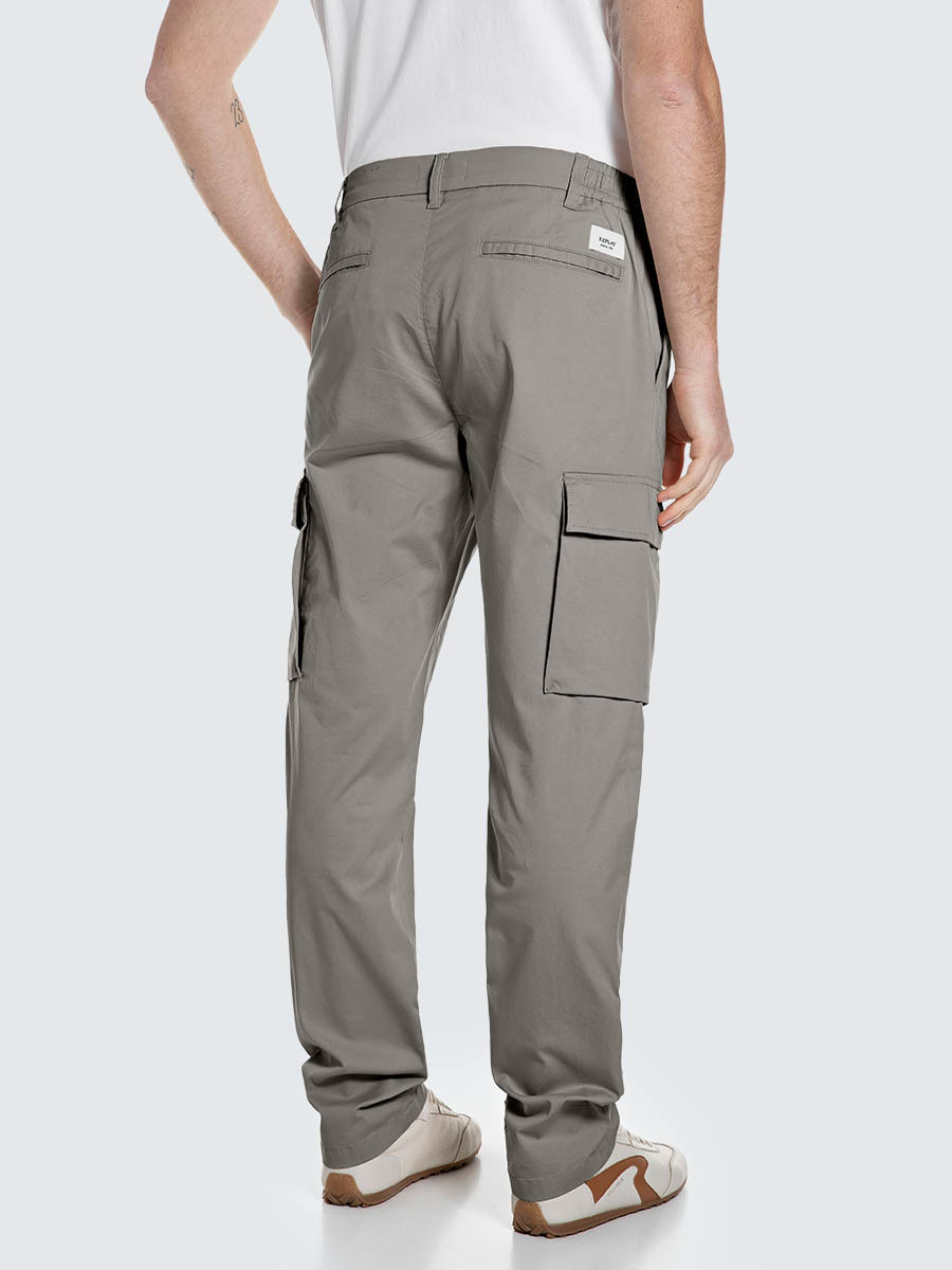 ADHANN 灰色錐形剪裁長褲