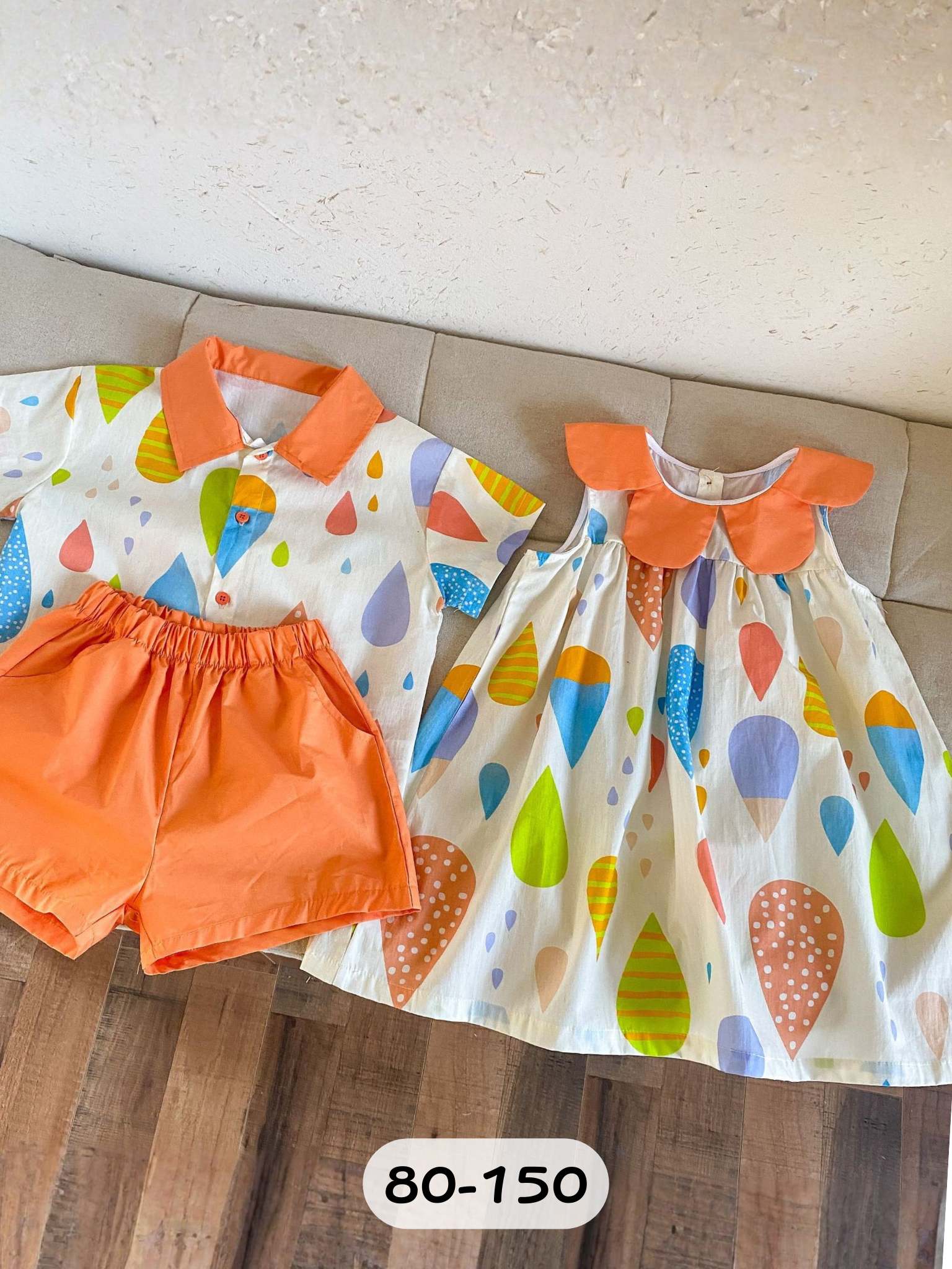 粉橘滴滴  短袖套裝/裙裝