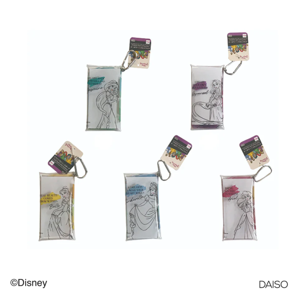 小物收納袋/迪士尼公主 7.5×13.5×1cm