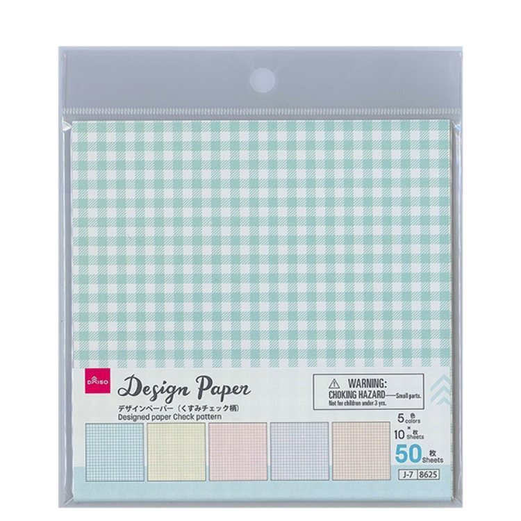 折紙玩具/霧色格紋 50入 15cm