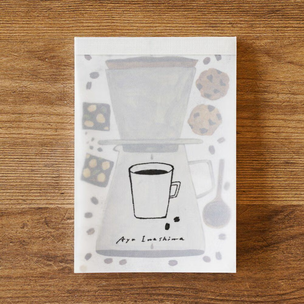 手紙社 | いわしまあゆ「咖啡時間」便條本 / 手紙社 / JAPAN