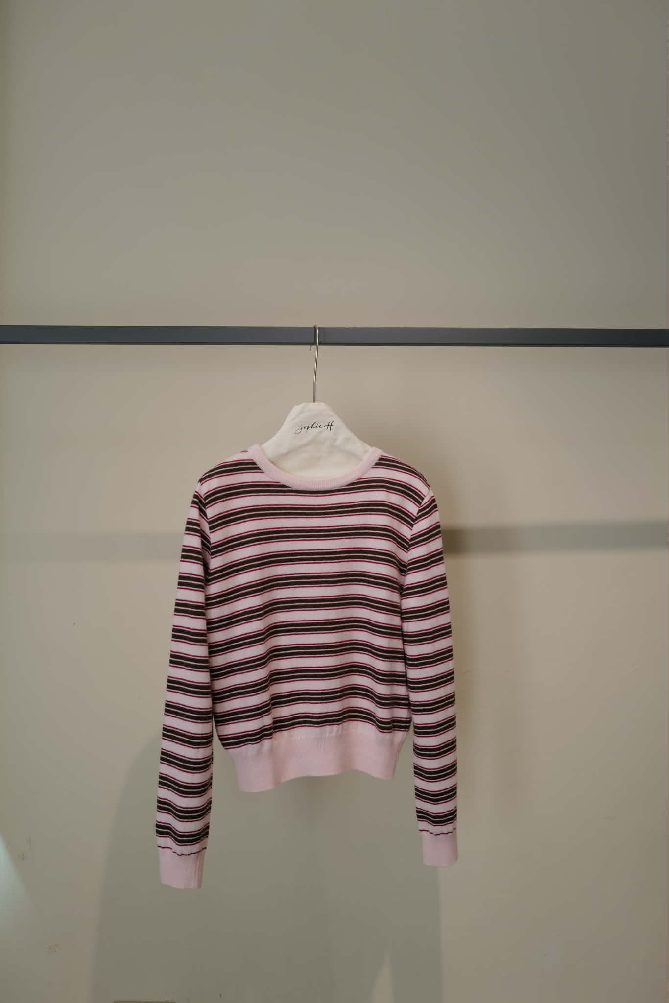 MA12 羊絨美麗諾羊毛條紋針織上衣（現貨）