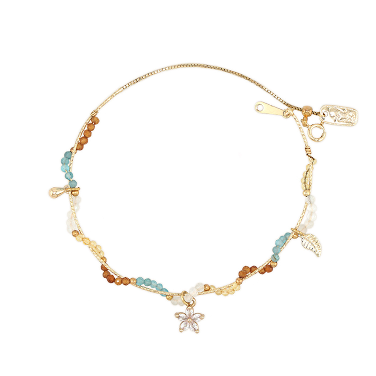 《苗栗意象》客家圓樓 • 生活風景 – 多寶石 – 手鍊