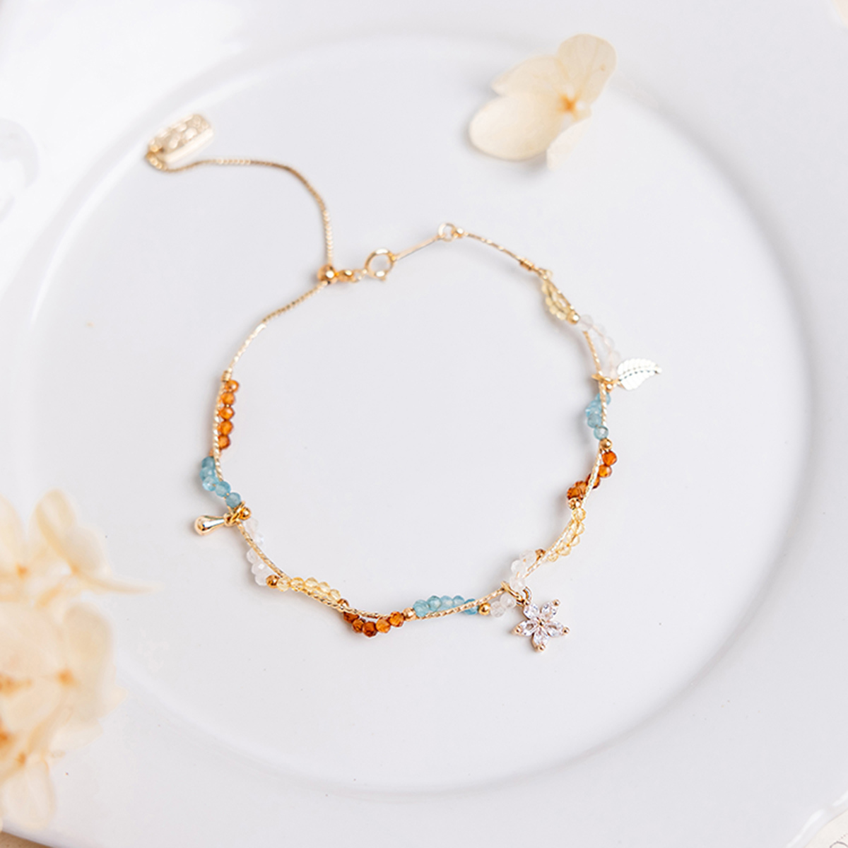 《苗栗意象》客家圓樓 • 生活風景 – 多寶石 – 手鍊