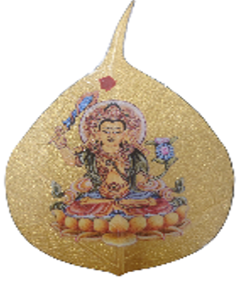 0311PA11-PAT姐健康養生-西藏天然菩提葉 文殊菩薩  (經師傅開光) 屬兔（A11）