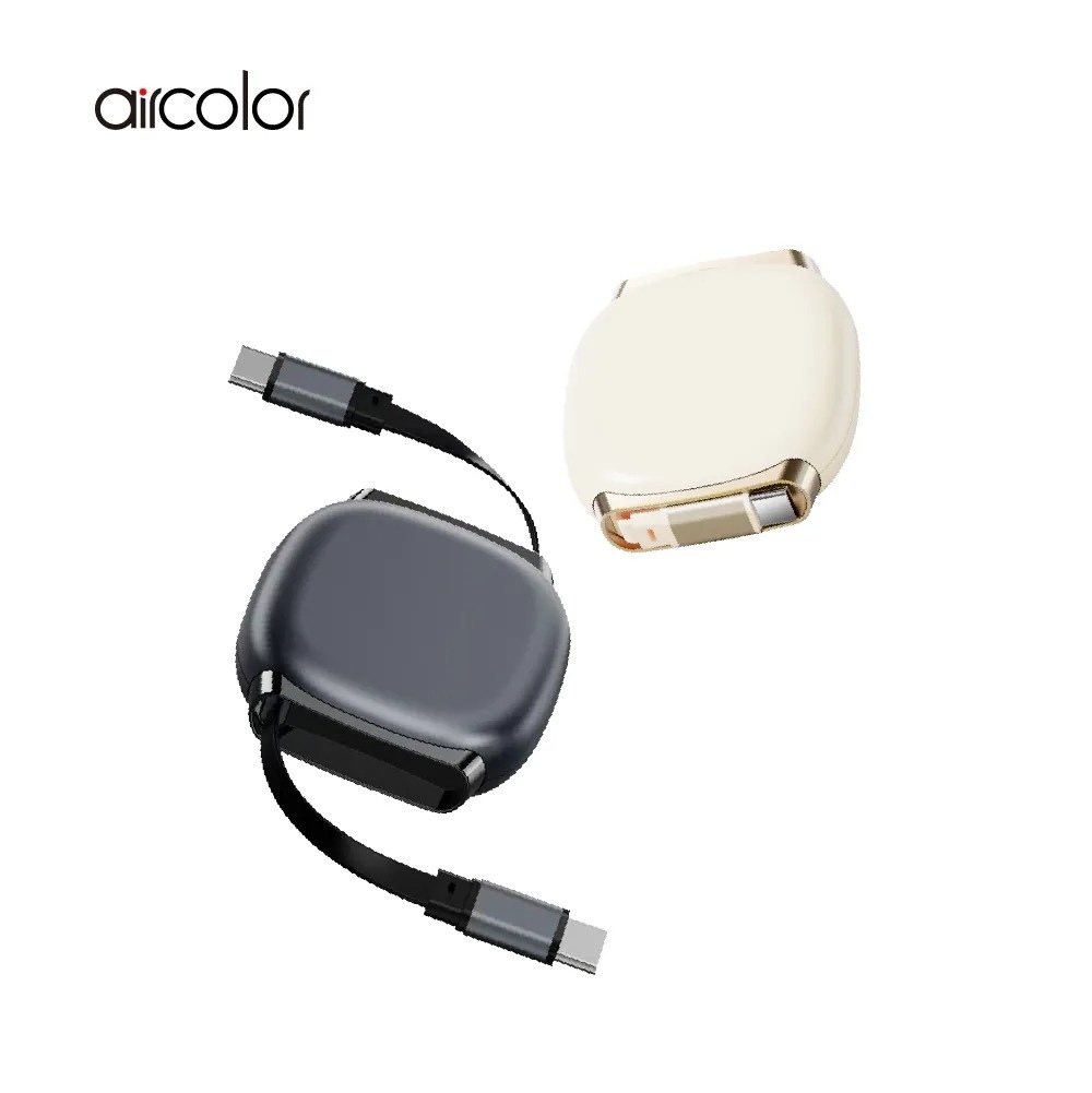 【aircolor】PD100W 雙向伸缩快充傳輸線 (Type C to C / 100cm) BB12