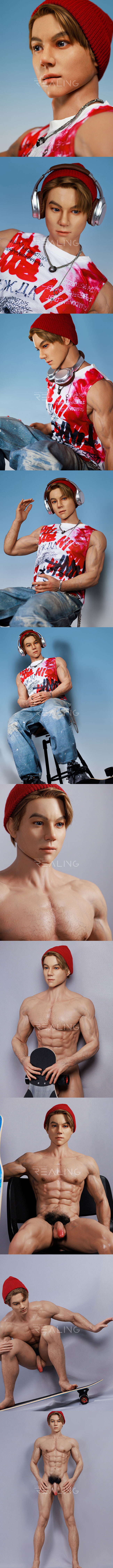 REALING 178cm 昊尊 男性擬真娃娃 全矽膠材質 male silicone sex doll