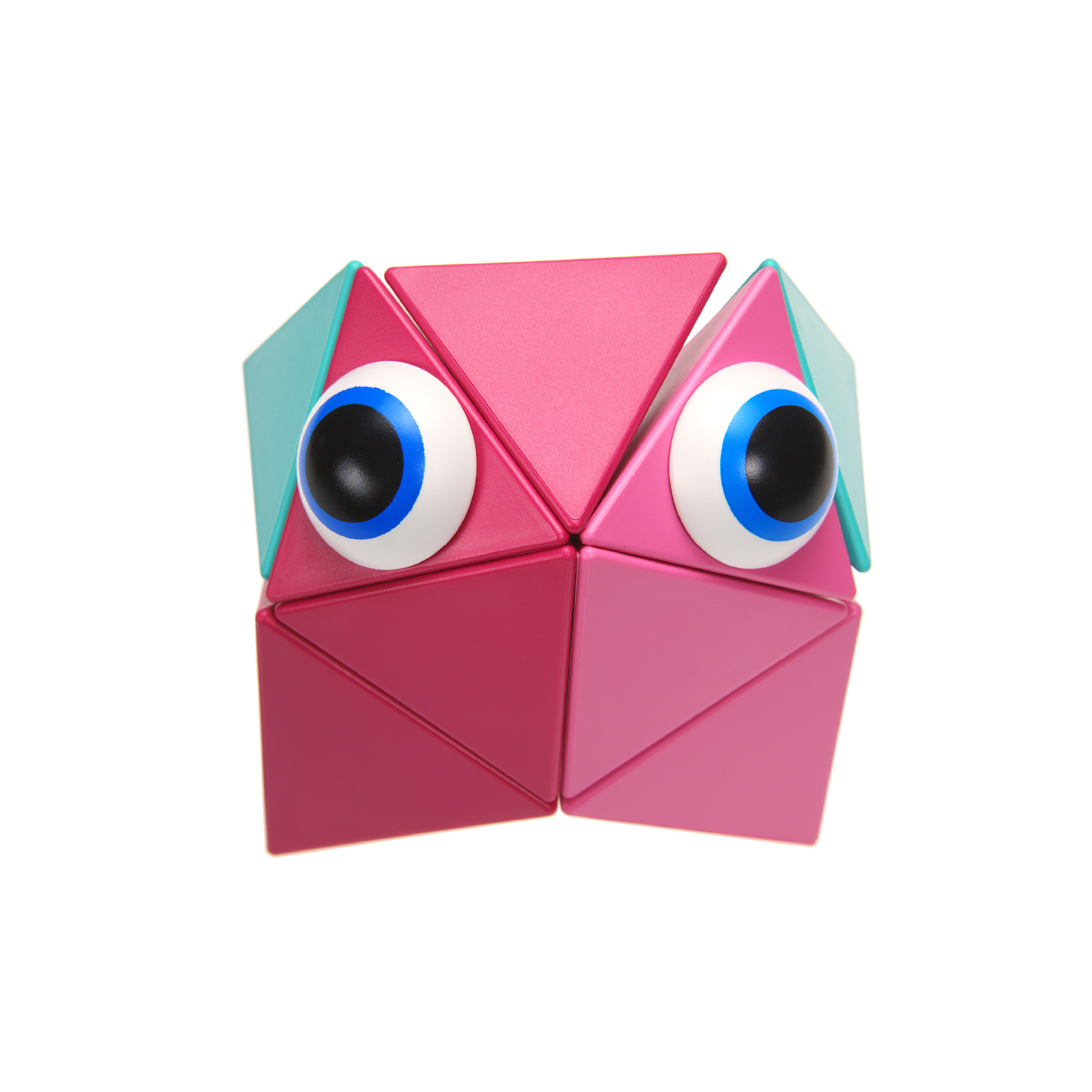 Trido 磁力積木 初階組 12PCS - 熾焰飛茫(Flamingo)