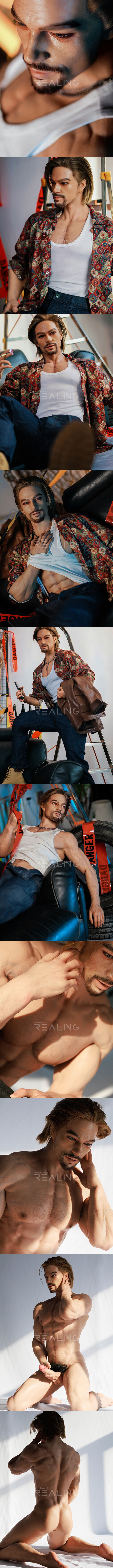 REALING 178cm 利奧 男性擬真娃娃 全矽膠材質 male silicone sex doll