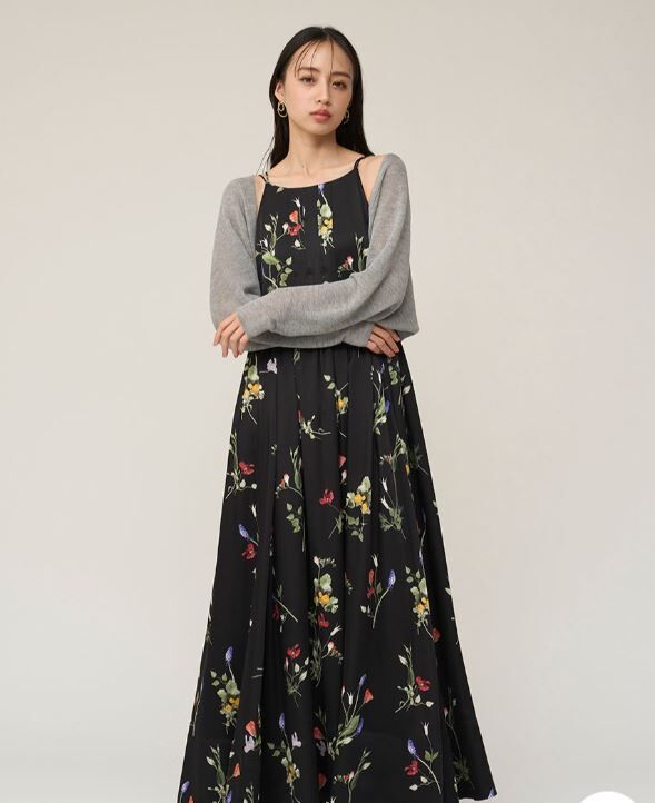 [預購] SNIDEL 輕透感短版針織罩衫