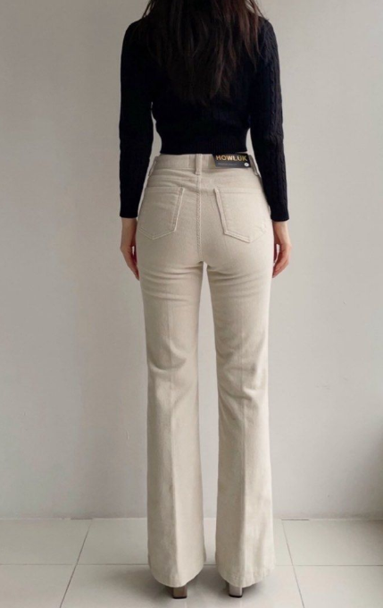 [S] HOWLUK CREAM PANTS, SZZ828 (SZZ828)