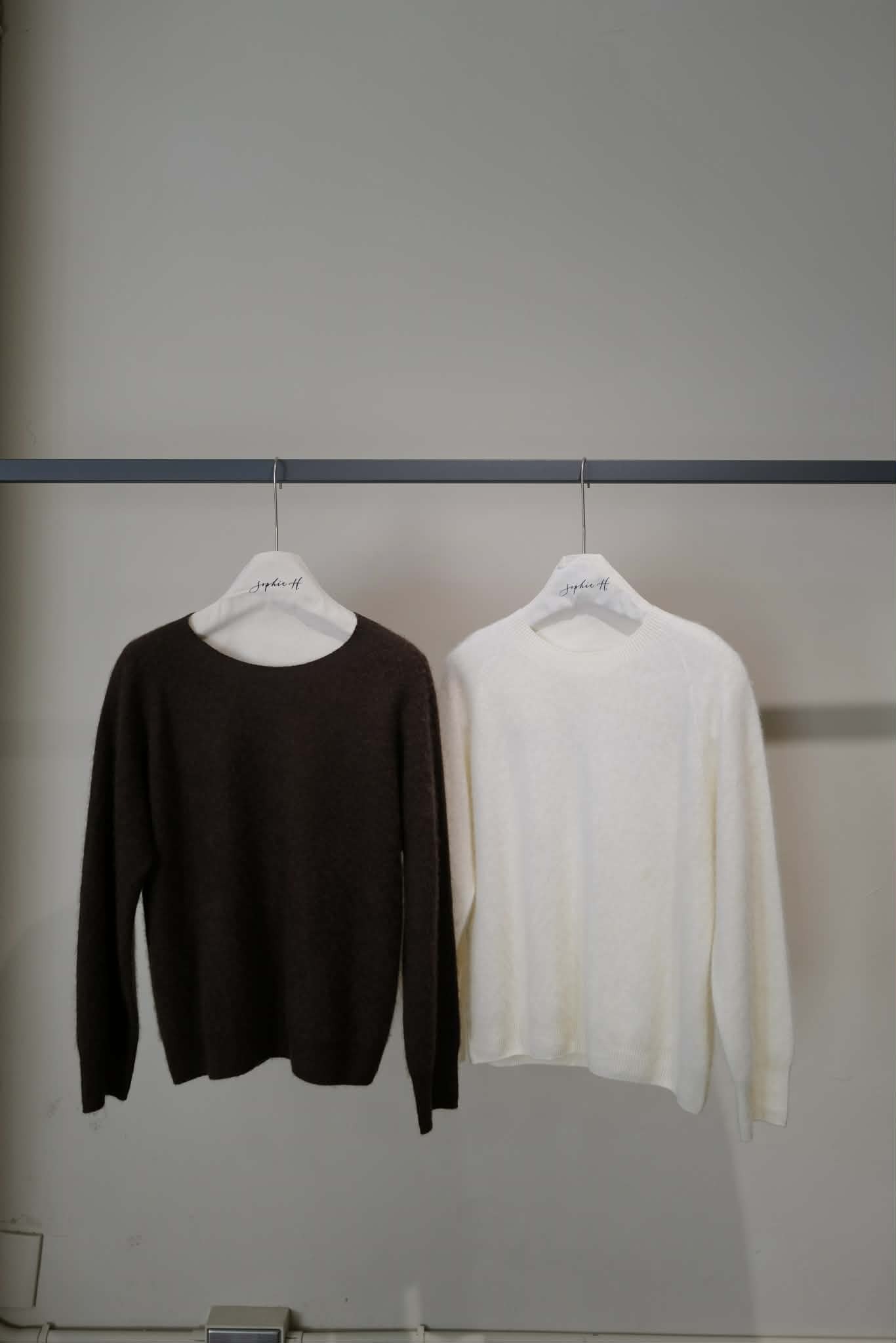 QC14 經典羊絨羊毛圓領針織上衣（現貨）