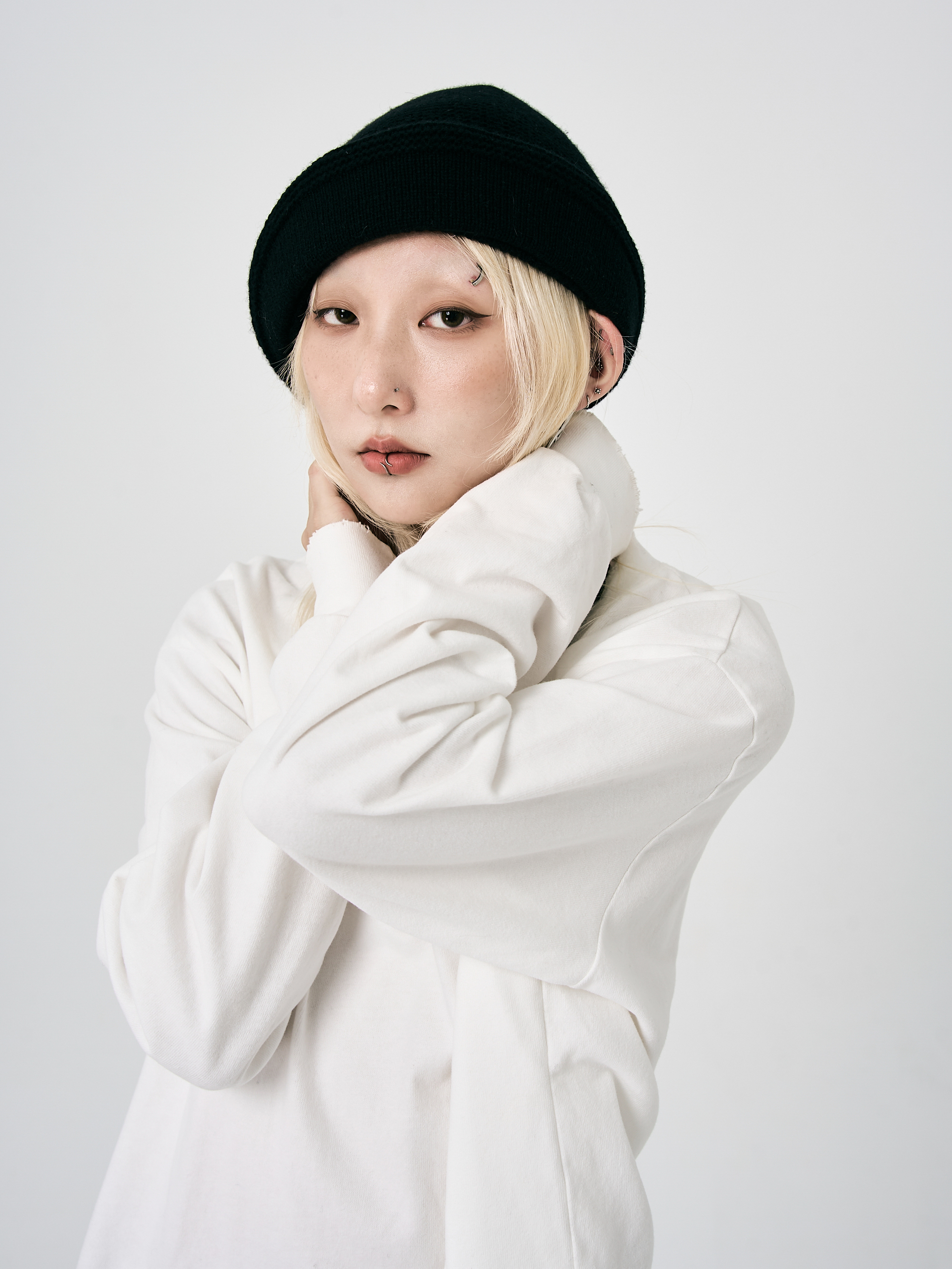 針織小臉堆堆帽