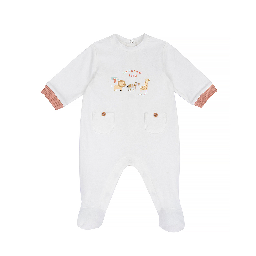 精選可愛動物園-印圖後開長袖兔裝