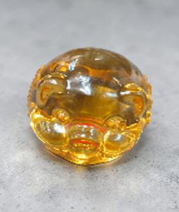 0311PA49-PAT姐健康養生-招財進寶黃色琉璃福豬中擺件尺寸(mm): 66(長)x60(闊)x46(高)（A49）