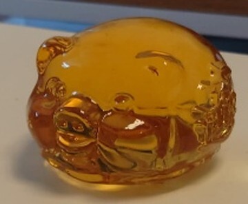 0311PA50-PAT姐健康養生-招財進寶黃色琉璃福豬大擺件尺寸(mm): 88(長)x80(闊)x60(高)（A50）