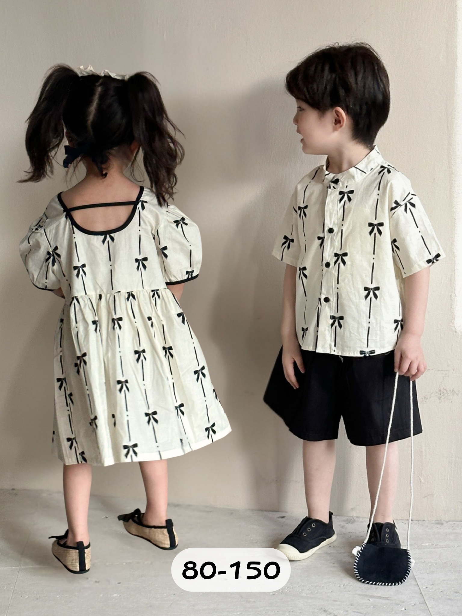 黑白小結 短袖套裝/裙裝