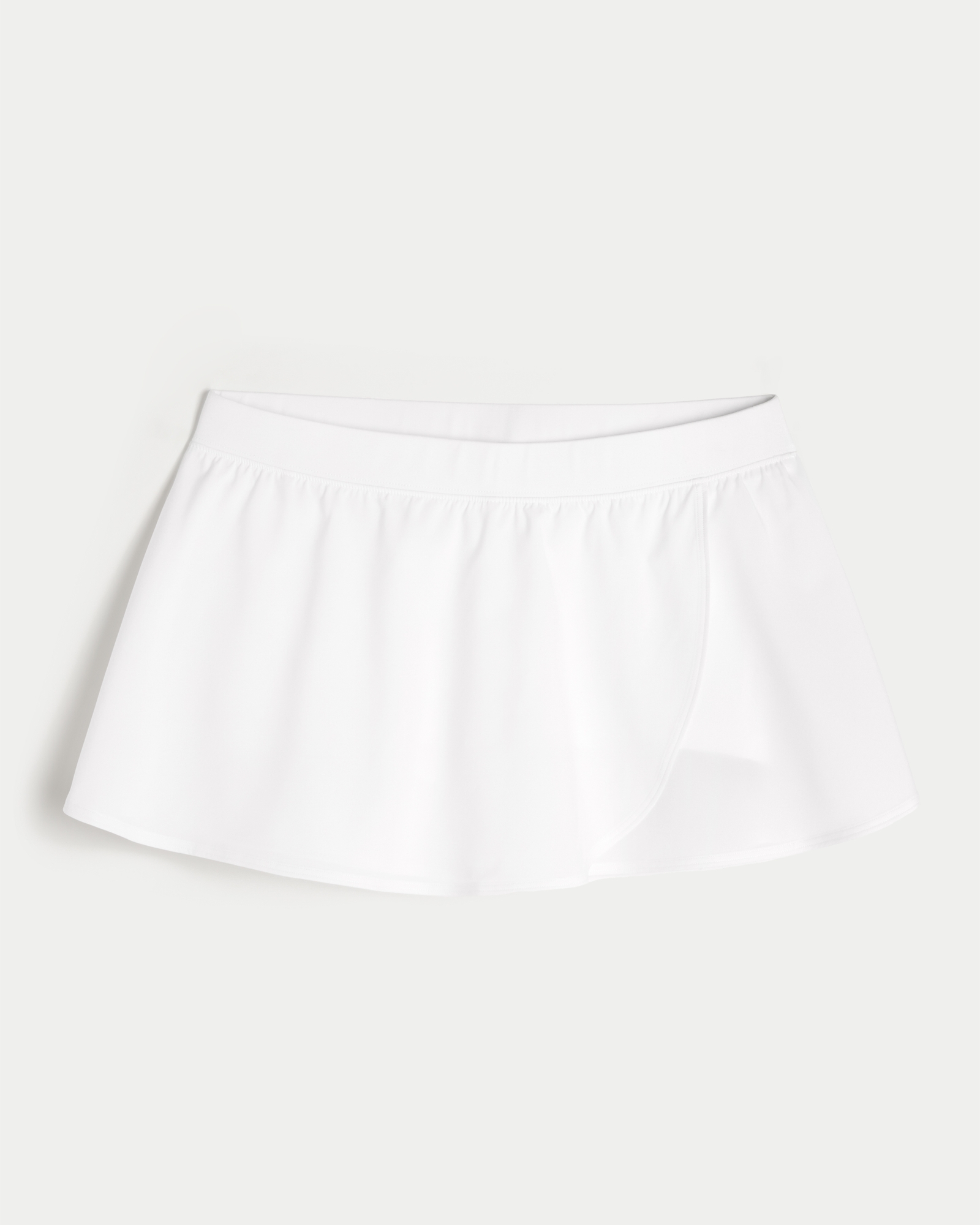 [S] HOLLISTER WHITE GILLY HICKS ACTIVE BALLET WRAP SKORTIE, 519-775-00056-100 (SZZ937)