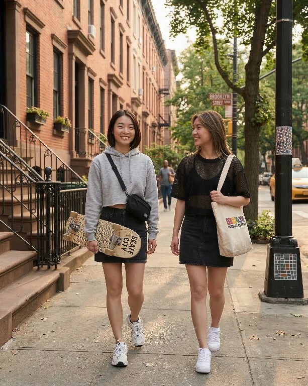 【預購】LEVIS H031123 荷葉邊牛仔短裙