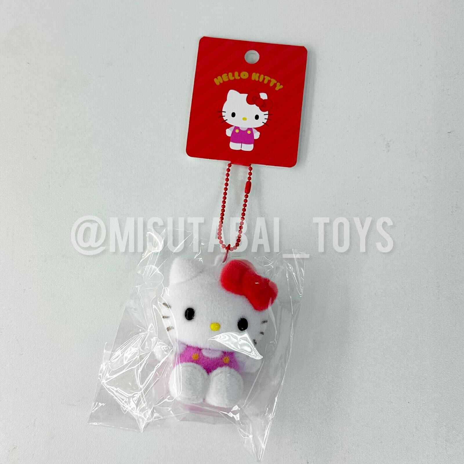Sanrio Flocked Figure Mascot Keychain - Hello Kitty