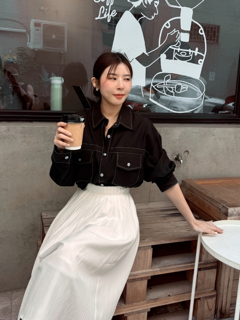 A3276-車線麻棉襯杉