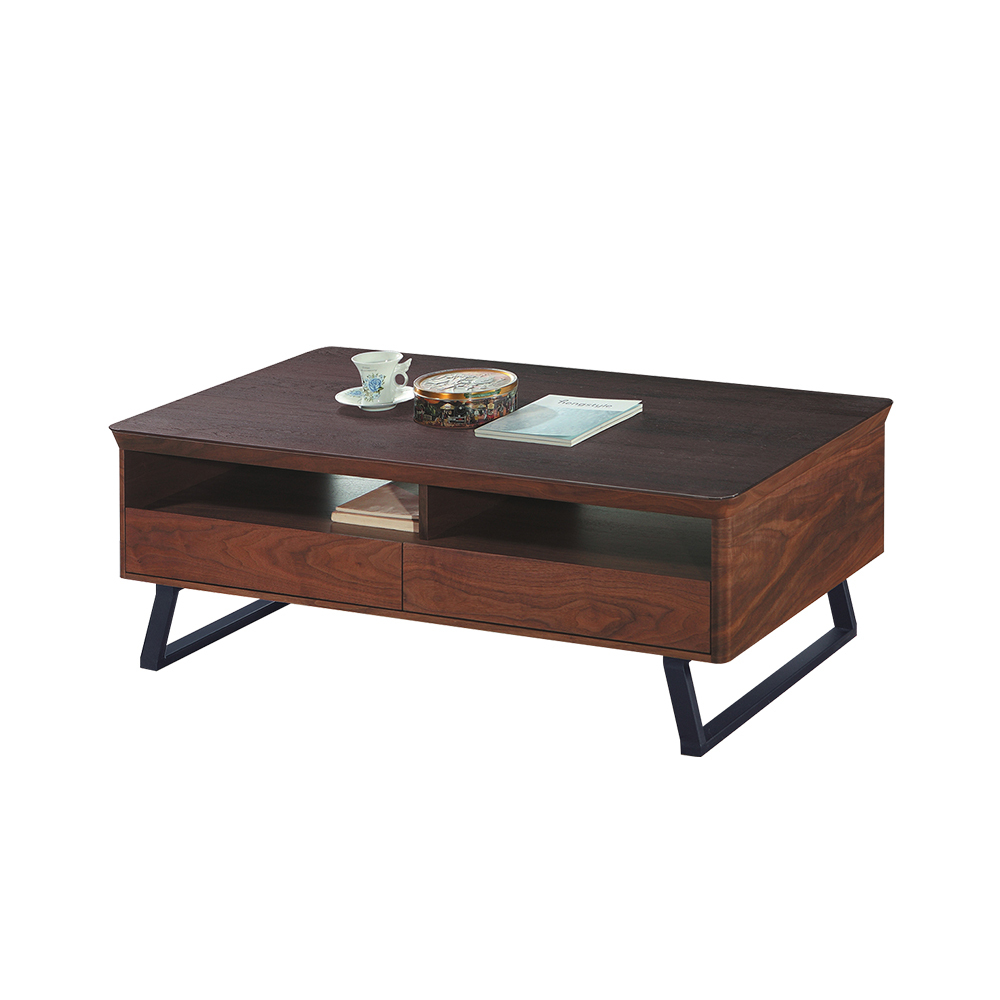 柏蒂家居-亞姆工業風4.3尺四抽大茶几