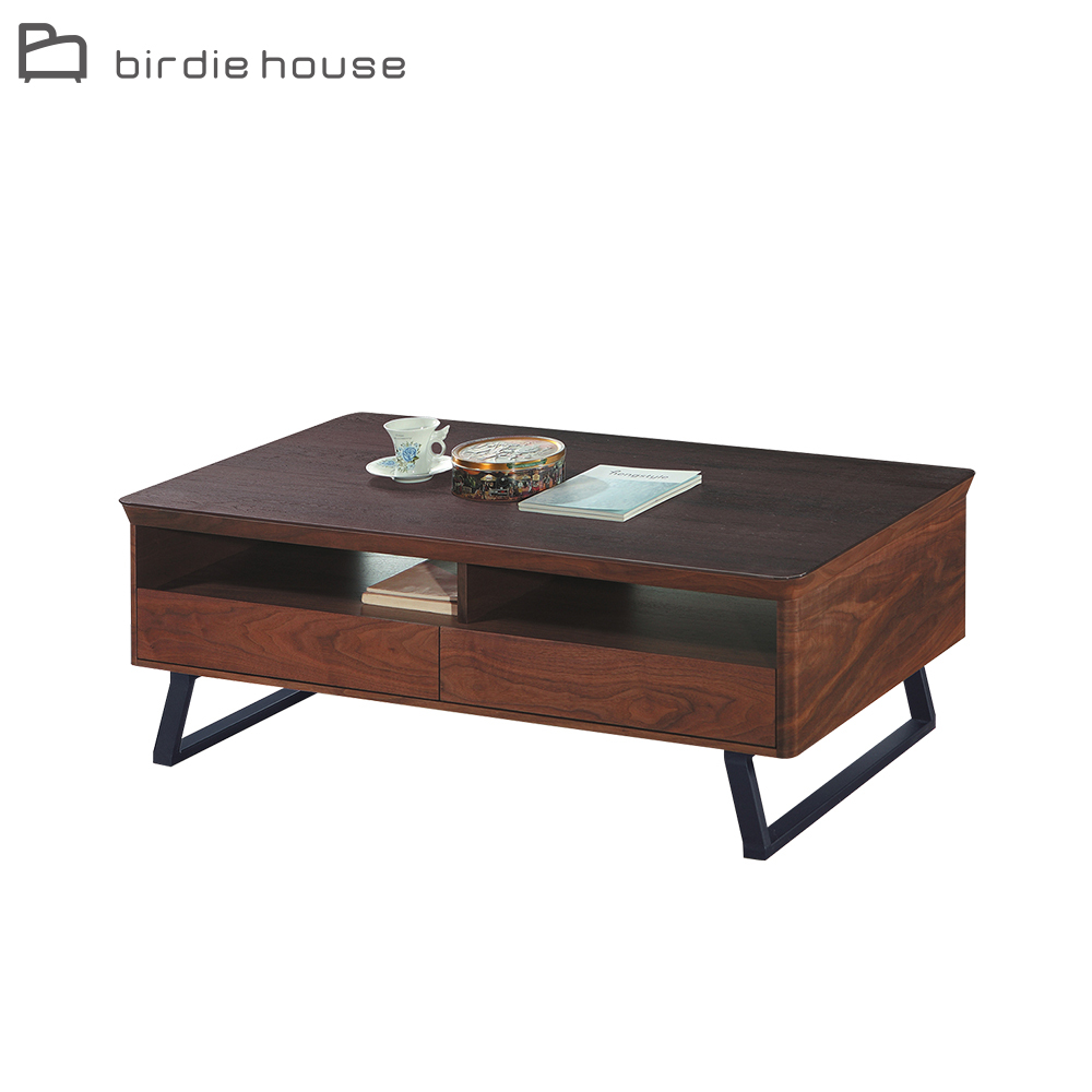 柏蒂家居-亞姆工業風4.3尺四抽大茶几