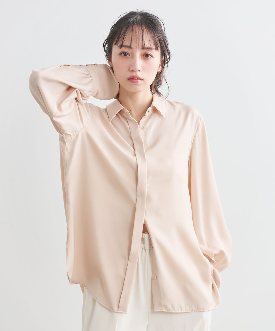 [預購] COCO DEAL 兩穿式緞面襯衫