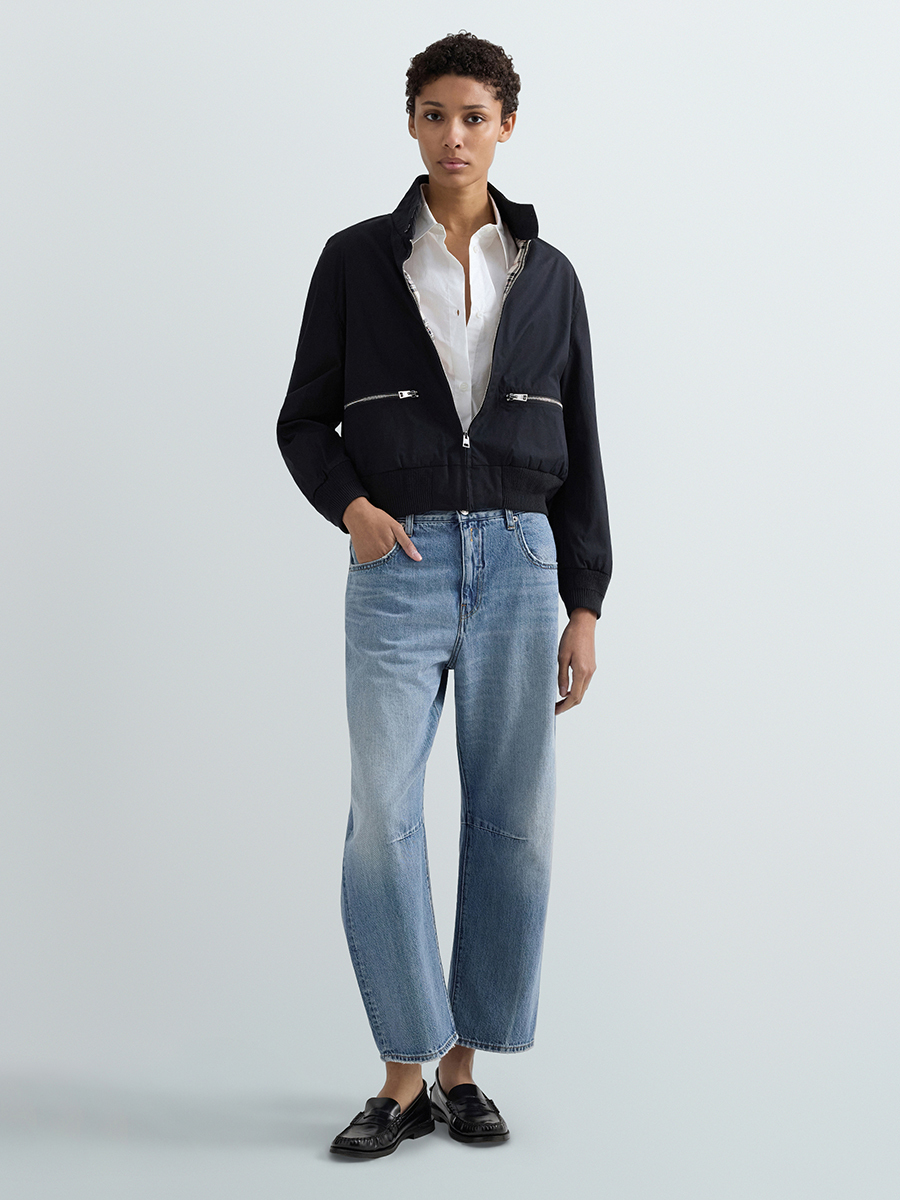 JANIE 錐形丹寧牛仔褲