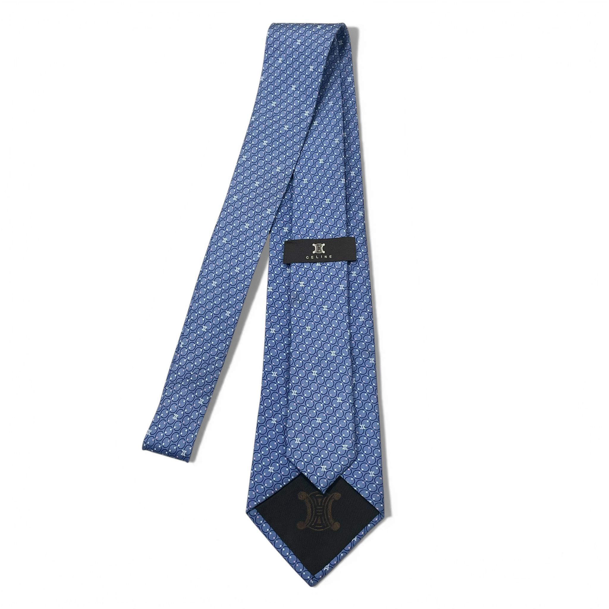 全新CELINE TIE 真絲 藍色 #賽琳領呔 #BRAND NEW#香榭站正品